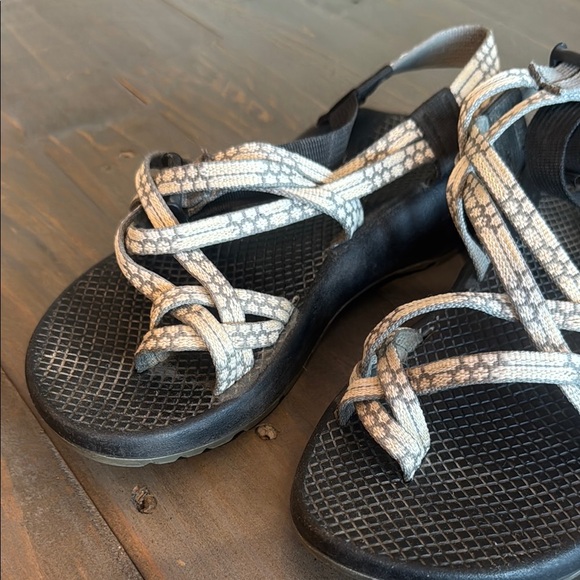 Chaco Black and Cream Strappy Sandals - Picture 5 of 7